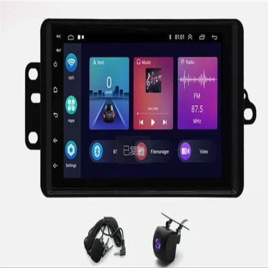 Bobuluo Android 13 Car Stereo Radio for Chevrolet Silverado Tahoe 2003 2004 2005 2006, 7inch IPS Touch Screen Car Radio with GPS Navigation Bluetooth WiFi SWC Mic FM/RDS Backup Camera - 4+64GB