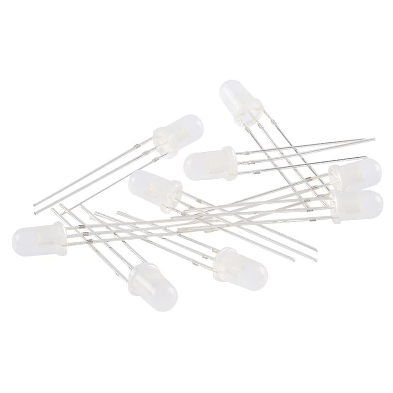 100Pcs 5mm LED Diode Common Anode RGB Controllable Colorful Lamp 4Pins Red Green Blue Brightness Full Color 5MM Pin