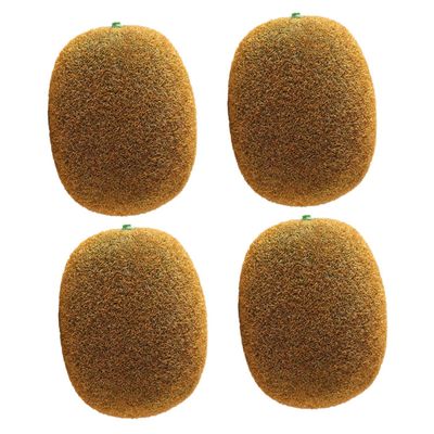 Ciieeo 1set Lifelike Kiwifruit Model Decorative Props for Photography Creative Fruit Decorations for Early Childhood Teaching and Unique Photo Styling 4pcs