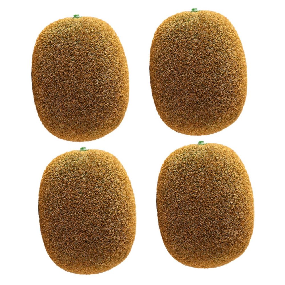 Ciieeo 1set Lifelike Kiwifruit Model Decorative Props for Photography Creative Fruit Decorations for Early Childhood Teaching and Unique Photo Styling 4pcs