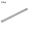 HARFINGTON 5pcs Cord Hider Wall 15inx0.94inx0.55in (LxWxH) PVC Cable Cover Self Adhesive Wire Hider Wall Mounted TV Cable Raceway for Cables Management (75in Total Length),Grey view 3