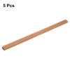 HARFINGTON 5pcs Cord Hider Wall 15inx0.8inx0.4in (LxWxH) PVC Cable Cover Self Adhesive Wire Hider Wall Mounted TV Cable Raceway for Cables Management (75in Total Length),Brown view 3