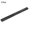HARFINGTON 5pcs Cord Hider Wall 15inx1.18inx0.6in (LxWxH) PVC Cable Cover Self Adhesive Wire Hider Wall Mounted TV Cable Raceway for Cables Management (75in Total Length),Black view 3
