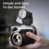 Yoidesu Universal Mini Camera Flash Portable Hot Shoe Flashlight GN8 6500K CRI97 with Retro Design Lightweight Fill Light for DSLR Digital Cameras view 2