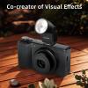 Yoidesu Universal Mini Camera Flash Portable Hot Shoe Flashlight GN8 6500K CRI97 with Retro Design Lightweight Fill Light for DSLR Digital Cameras view 4