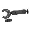 Segrehy Pole Clamp Mount Universal Adjustable Angle Bracket for Mini Satellite Antenna Aluminum Alloy Portable Design RV Ladders Yacht Poles (Mount and Black Adapter) view 3