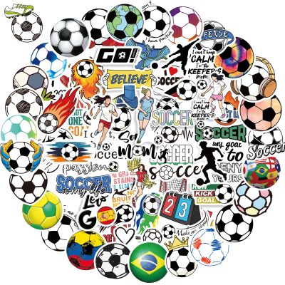 100 PCS Soccer Stickers, Vinyl Waterproof Sticker for Water Bottles Laptop Scrapbook, Soccer Gifts for Girls Boys, Soccer Party Favor and Christmas Stocking Stuffers