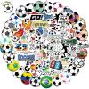 100 PCS Soccer Stickers, Vinyl Waterproof Sticker for Water Bottles Laptop Scrapbook, Soccer Gifts for Girls Boys, Soccer Party Favor and Christmas Stocking Stuffers view 1