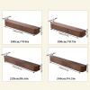Solid Wood TV Cabinet Floating TV Stand Wall-Mounted Shelf Media Console for Living Room Office Heavy Duty(200cm) view 2