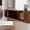 Solid Wood TV Cabinet Floating TV Stand Wall-Mounted Shelf Media Console for Living Room Office Heavy Duty(200cm) view 4