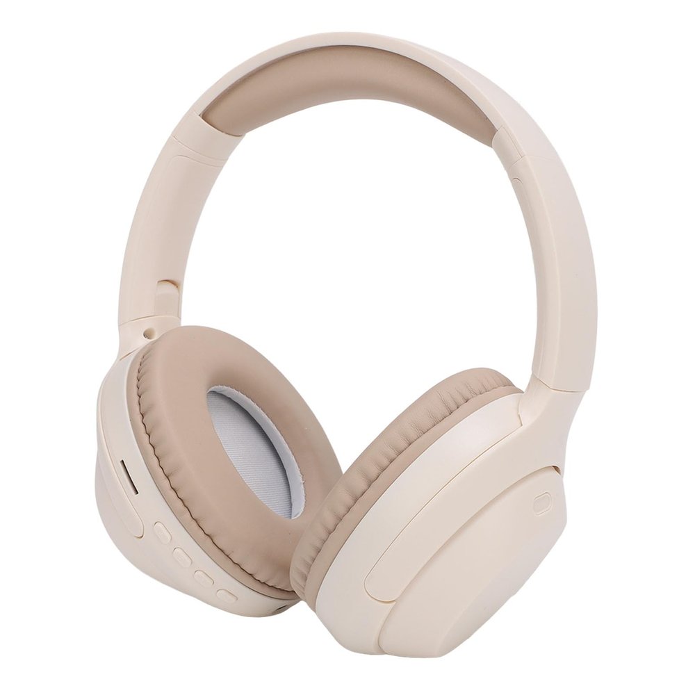 YUEHISY Over Ear Wireless Headphones, Deep Bass Stereo Over The Ear Headset with Foldable Deisgn, Comfortable Wear, for Travel (Khaki)