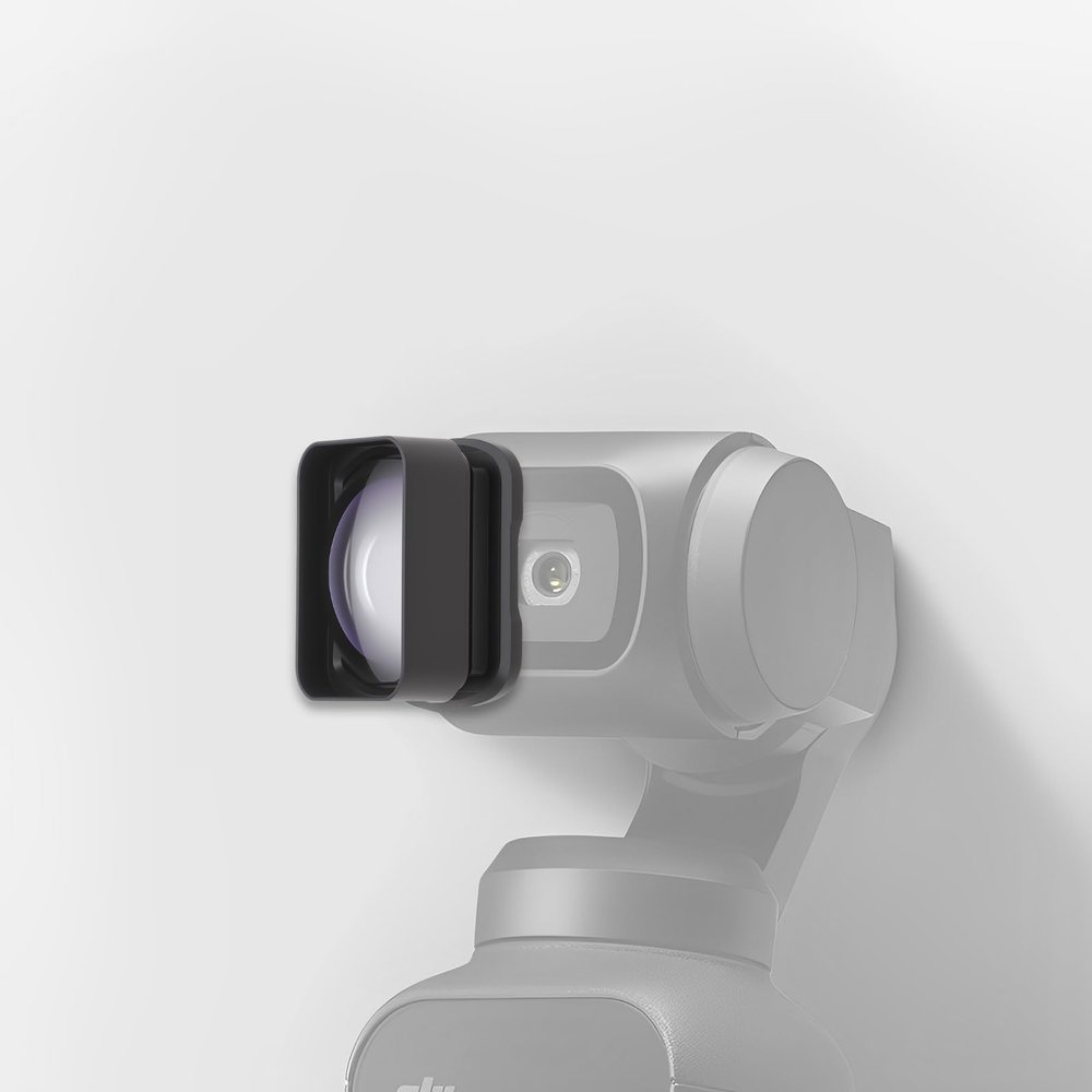 LICAEVEY 2X Barlow Lens for Osmo 3 Camera with Magnetic Quick Release Aluminum Alloy Frame - 40 Wide Angle Action Camera Lens Accessory
