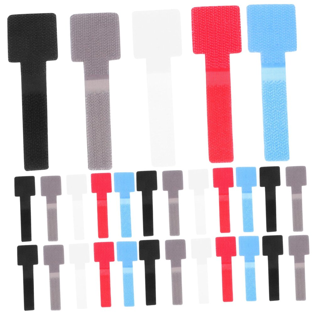 Balacoo 50pcs Desk Cable Management Adhesive Wire Holders Cord Organizer Sturdy Adhesive Cable Clips Wire Management