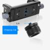 1pc Aluminum Alloy 17mm Ball Joint Socket to 1/4" Male Screw Adapter - Compatible with DSLR, Action Cameras, Tripod, Car Mount, Phone/Tablet Holder, Ring Light view 2