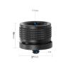 1pc Aluminum Alloy 17mm Ball Joint Socket to 1/4" Male Screw Adapter - Compatible with DSLR, Action Cameras, Tripod, Car Mount, Phone/Tablet Holder, Ring Light view 4