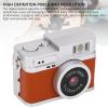 Yunir Mini Keychain Camera,1080p Small Nostalgia Retro Camera,Portable Micro Video Camcorder,20MP 0.96in Screen Small Video Camcorder Built in LED Fill Ligh for Taking Photos Cycling (Brown) view 3