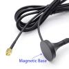 SHUKEFER Dual Band WiFi Antenna 2.4GHz 5GHz 5.8GHz 12dBi RP-SMA Male Antenna with Magnetic Base 1.5M/4.92FT for TV Computer Camera Monitor Car Wireless Network Devices WiFi Router External Antenna view 4