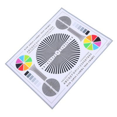 Angoily CCTV Camera Calibration Tool Lens Test Chart for Focus Adjustment Monitoring Systems Alignment Card Security Camera Testing Easy to Use Calibration Wheel