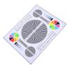 Angoily CCTV Camera Calibration Tool Lens Test Chart for Focus Adjustment Monitoring Systems Alignment Card Security Camera Testing Easy to Use Calibration Wheel view 1