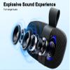 Fisher Portable Bluetooth Speakers, Clip-On Speakers Bluetooth Wireless, IPX5 Waterproof Speaker,10W Peak Power Bluetooth Speaker Stereo HD Sound, BT 5.3, FM Radio, for Pool, Beach, Use Anywhere view 4