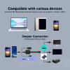 Wireless HDMI Display Dongle Adapter, Wireless Receiver Multimedia Interface Screen Cast Adapter Streaming Media Video Audio File HDMI Wireless Extender  view 2