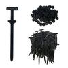 100PCS Nylon Universal Cable Tie Buckle,Heavy Duty Self-Locking Zip Ties Holder with Pin & Button Design, Multipurpose Plastic Cable Ties Tool, UV Resistant Zipties for Car Daily Repair Auto Fixing view 1