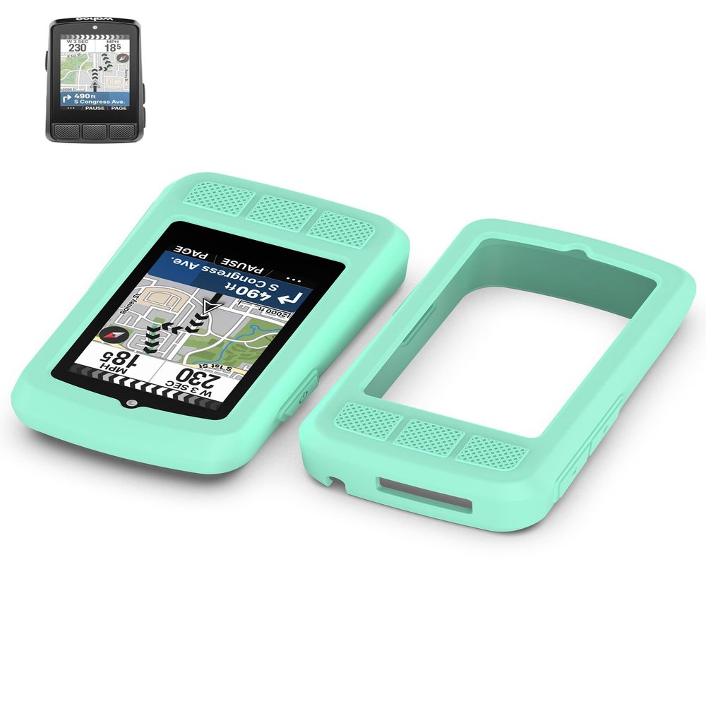 Case for Wahoo ELEMNT Bolt V3 GPS Cycling/Bike Computer,Premium Sillence Material,Shock-Absorbing and Anti Drop Protection Soft Shell,Green.