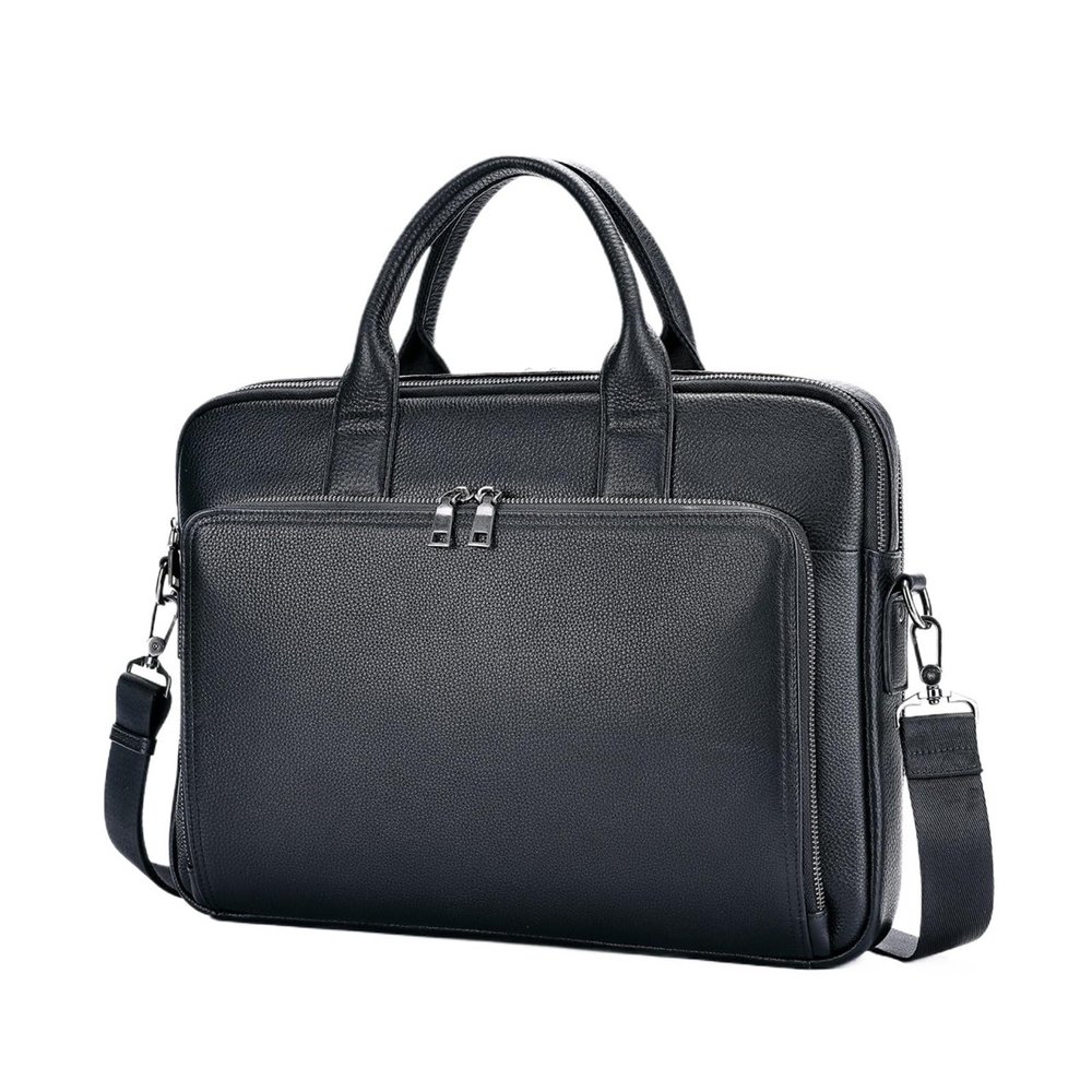 88JUNYh Leather Briefcase for Women Men's Business Briefcase Large Capacity Laptop Bag