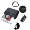 88JUNYh Leather Briefcase for Women Men's Business Briefcase Large Capacity Laptop Bag view 4