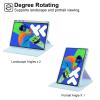 360 Rotating Acrylic Clear Hard Tablet Cover Suitable for Lenovo Idea Tab Pro 12.7inch TB-373FU 2025 Case with Pen Holder(Dark Green) view 3