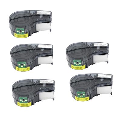 5 Or 10 Pack Replacement Chip Labels Tape Compatible with M21-750-427 for Handheld M210 M211 and M210-LAB Labeling Machines(5PC New M21-750-427)