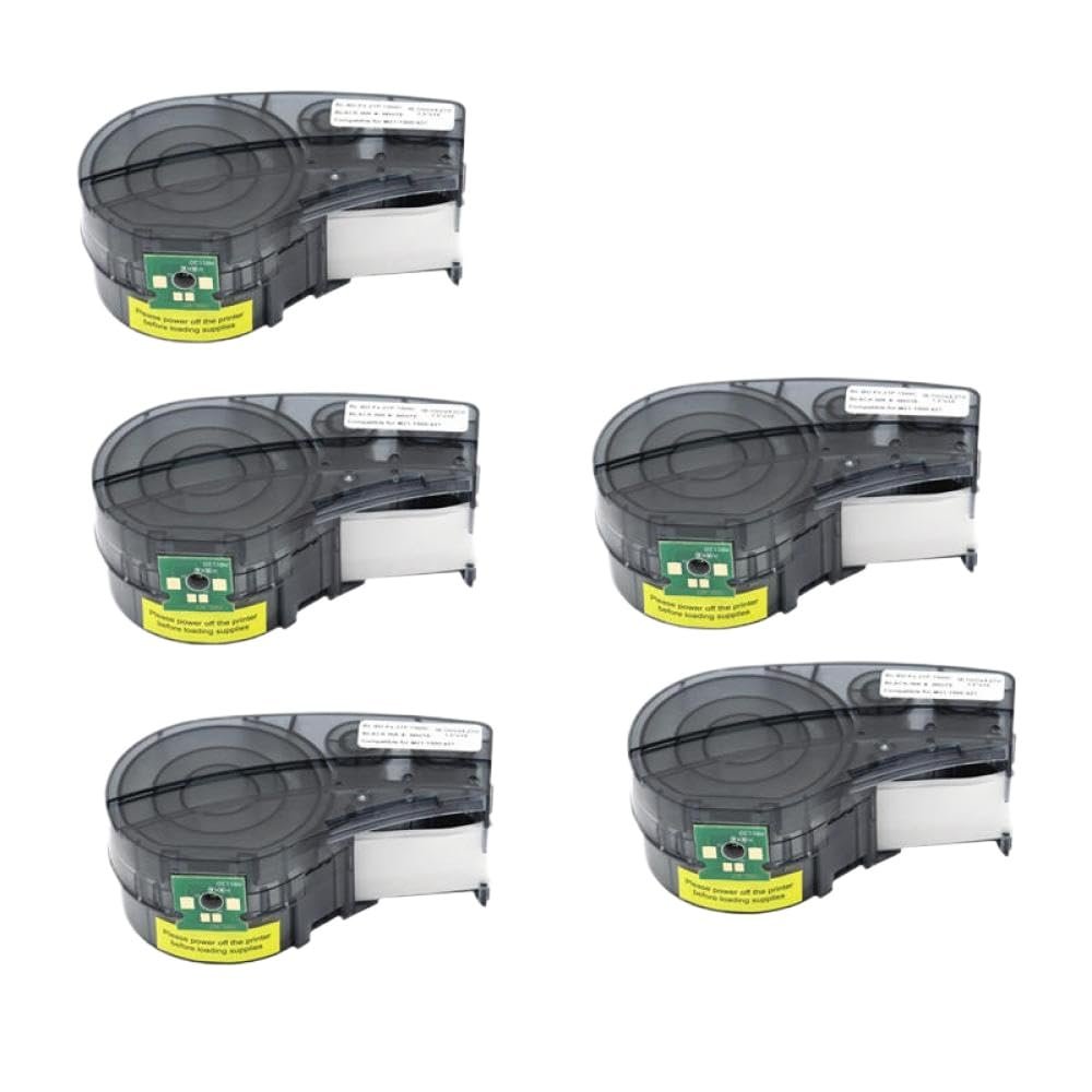 5 Or 10 Pack Replacement Chip Labels Tape Compatible with M21-750-427 for Handheld M210 M211 and M210-LAB Labeling Machines(5PC New M21-750-427)