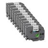 10 Pack Compatible Label Tape for TZE231 TZE221 TZE211 TZE241 TZE251 in 6mm 9mm 12mm 18mm 24mm(10PK Black on Clear) view 1