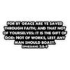 Ephesians 2 8-9 Sticker Bible Verse Sticker - Christian Encouragement Scripture - Decal for Laptop, Notebook, Journal, Christian Gift, Inspirational Salvation Scripture view 1