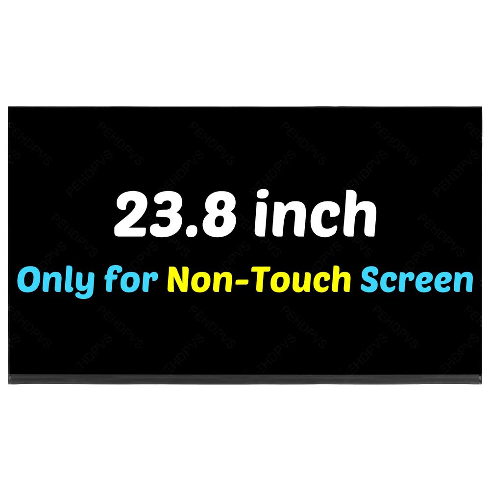 PEHDPVS Replacement for HP PN: N55466-001 60HZ 30Pins 1920x1080 23.8" LED LCD Screen Display Assembly (Only for Non-Touch Screen)