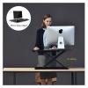 ADBWEKKF ID-30 Aluminum Easy Up Height Adjust Sit Stand Desk Riser Foldable Laptop Desk Monitor Holder Stand with Keyboard Tray(Black) view 2