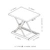 ADBWEKKF ID-30 Aluminum Easy Up Height Adjust Sit Stand Desk Riser Foldable Laptop Desk Monitor Holder Stand with Keyboard Tray(Black) view 4