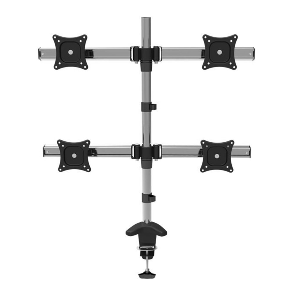 ADBWEKKF 13-27" General 4Screen Monitor Holder Desktop Clamping Base Screen Rotary Desktop Retractable Wall Mount
