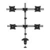 ADBWEKKF 13-27" General 4Screen Monitor Holder Desktop Clamping Base Screen Rotary Desktop Retractable Wall Mount view 1