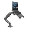 ADBWEKKF 2 in 1 F80 + FP-2 for 17-30" Monitor + 10"-17" Laptop Desktop Holder Notebook Computer Mount Stand Laptop Clamp(F80U3-FP-2) view 2