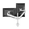 ADBWEKKF M202 Desktop 15-30 Inch Dual Monitor Holder Support Aluminum Full Motion Dual Arm Loading 16kgs with 40cm Stand Pole(Loading 1-8kgs) view 2