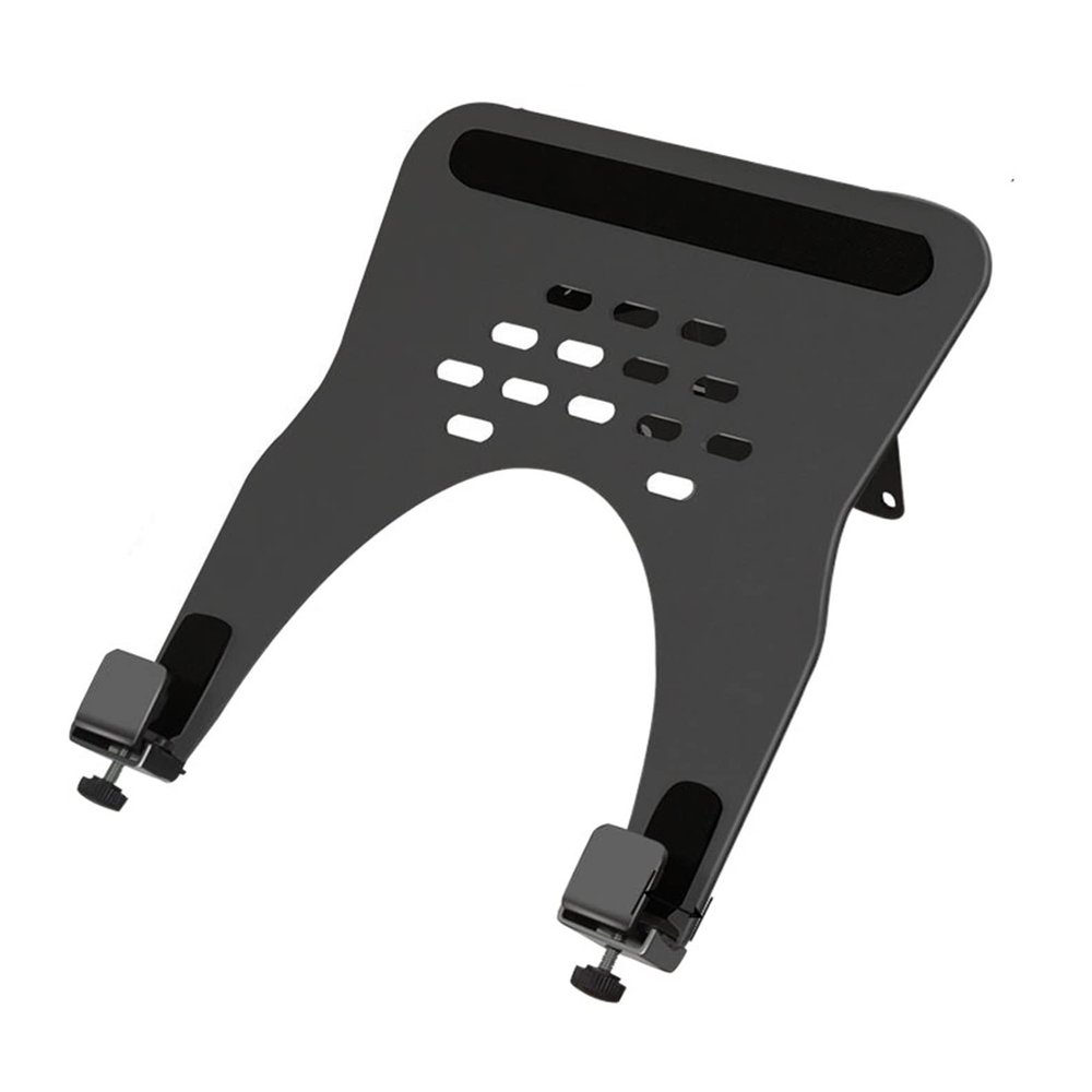 ADBWEKKF LP-1 Aluminum 10-16" Universal Notebook Bracket Laptop Holder Cooling Hole 75x75 100x100 Monitor Mount pad clampTray Black White(Black)