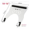 ADBWEKKF LP-1 Aluminum 10-16" Universal Notebook Bracket Laptop Holder Cooling Hole 75x75 100x100 Monitor Mount pad clampTray Black White(Black) view 2