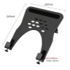 ADBWEKKF LP-1 Aluminum 10-16" Universal Notebook Bracket Laptop Holder Cooling Hole 75x75 100x100 Monitor Mount pad clampTray Black White(Black) view 4