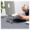 ADBWEKKF Portable Aluminum Alloy Laptop Holder Cooling Stand Foldable Ergonomic Tablet PC/Notebook/Smartphone Stand SAL05(Silver) view 2