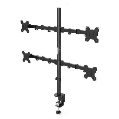 ADBWEKKF Desktop Clamping Full Motion 360 Degree 3-4-6 Monitors Holder 10"-27" LCD LED Monitor Mount Arm Loading 9.9kgs Each Head(4 Monitor Holder)