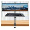 ADBWEKKF DL-T902-K6 Desktop Stand Full Motion 360 Degree Steel Dual Monitor Holder 10"-27" Clamp Base Monitor Mount Arm Loading 9.9kgs view 3