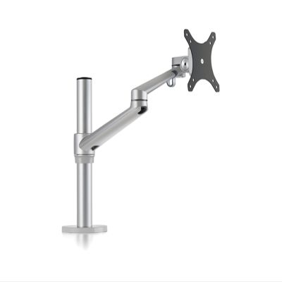 ADBWEKKF OL-1 Alunimum Height Adjustable 17-32 Inch Screen Monitor Holder Arm Full Motion Desktop Monitor Mount Stand Load 8kgs(Silver Grey)