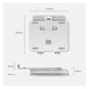AP-2V Aluminum Alloy 11-15.6 Inch Notebook Laptop Stand Foldable Ergonomic Notebook Cooler Laptop Cooling Desk Riser view 4
