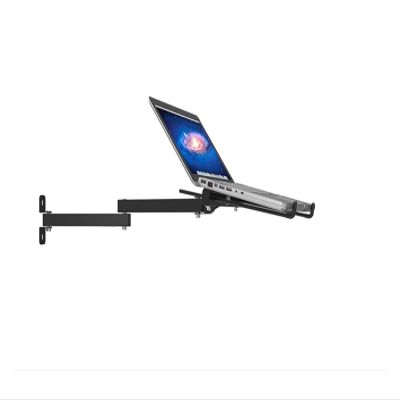 MEFKFQJQ Foldable Wall Mount 17-27 Inch Laptop Holder Two Arms Full Motion Laptop Cooler Retractable Notebook Hanger